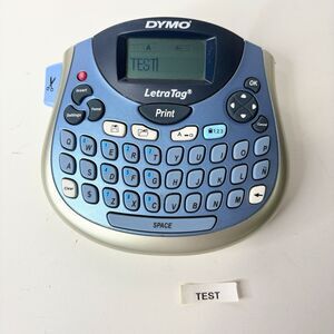 Dymo LetraTag Personal Label Maker LT-100T Blue Tested Working